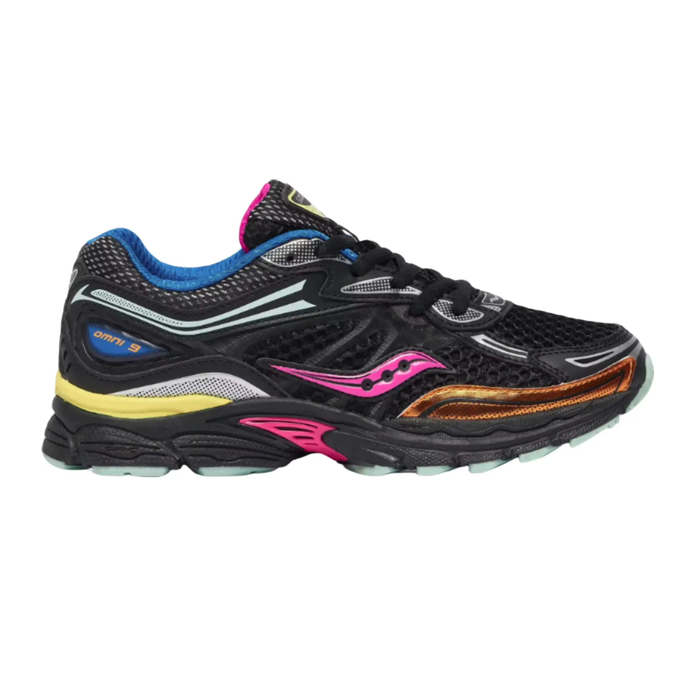 Saucony Omni 9 Black Multi SYF25AA9 GS Fashion Shoes New