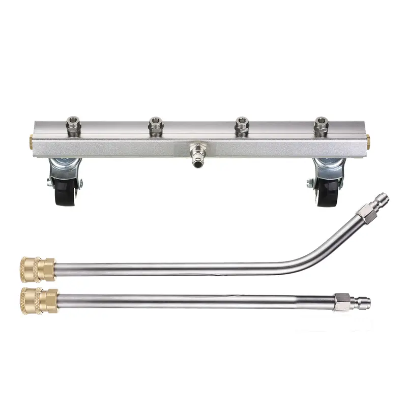 M MINGLE Pressure Washer Undercarriage Cleaner, Under Car Wash, with 45 Degree Angled Wand, ChristmasGift