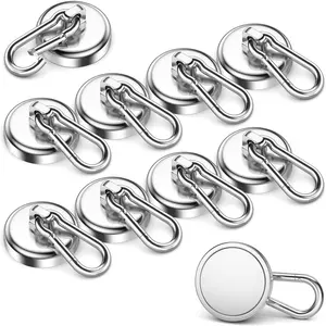 150 LB Strong Magnets Heavy Duty with Hooks Neodymium Magnetic Hooks with Swivel Carabiner for Cruise Cabins Office Kitchen RV 360° Rotation 180° Swivel Premium Quality