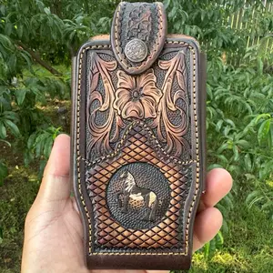 Leather Cellphone Belt Holster Fundas