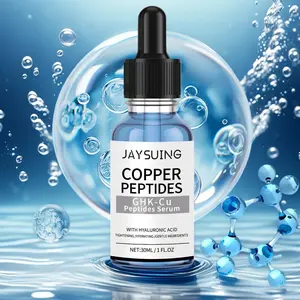 Copper Peptides Serum for Face Tightening, Repairing, Collagen Boosting, with Hyaluronic Acid, Fragrance-Free, Korean Skincare, Nourishing Facial Skin, Smooth and Shiny, Daily Skincare Essence, Firming Deep Hydration