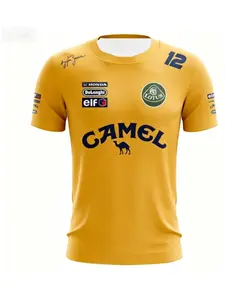 2026 New Retro Short Sleeved T-shirt for Outdoor Running, Extreme Sports, Casual Fashion, Trendy Top, Quick Drying Sportswear