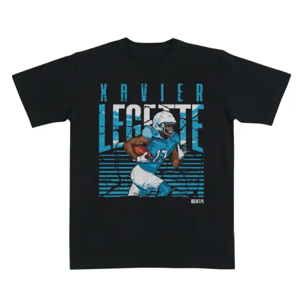 [500 LEVEL] Xavier Legette Football Graphic T-Shirt, Vintage Wide Receiver Player Tee, Retro Game Day Sports Shirt, Athletic Fan Apparel for Men