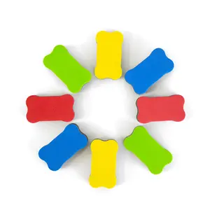 4-Piece Magnetic Whiteboard Eraser Set, Dry Erase Pen Cleaner, School Office Supplies, Essential Classroom & Office Accessories