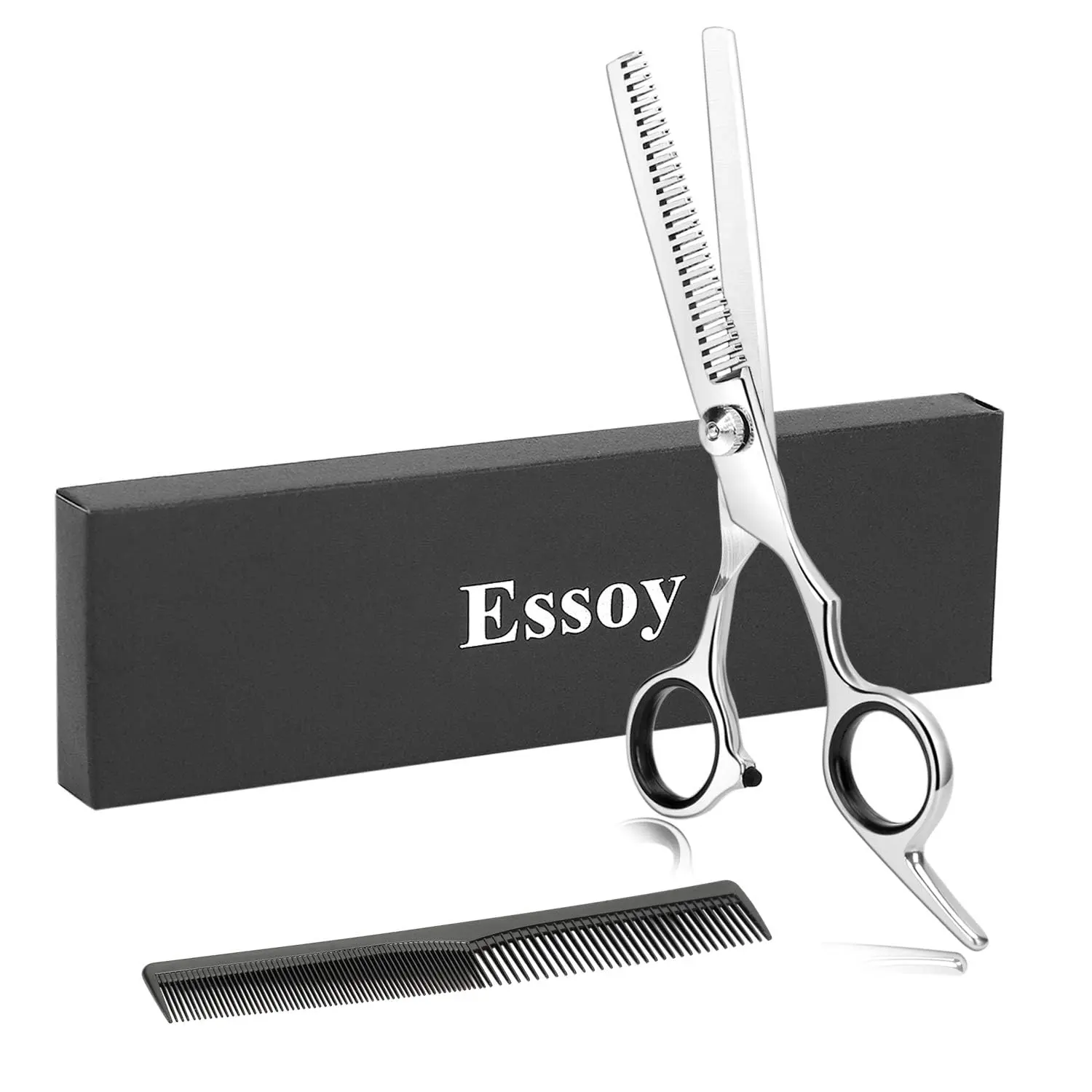 Professional Thinning Shears - 6.5-Inch Hair Cutting Scissors with Stainless Steel Blades, Fine Adjustment Screw for Home Salon, Barber and Hairdressing outdoor Aesthetic Haircare Handle Heatless