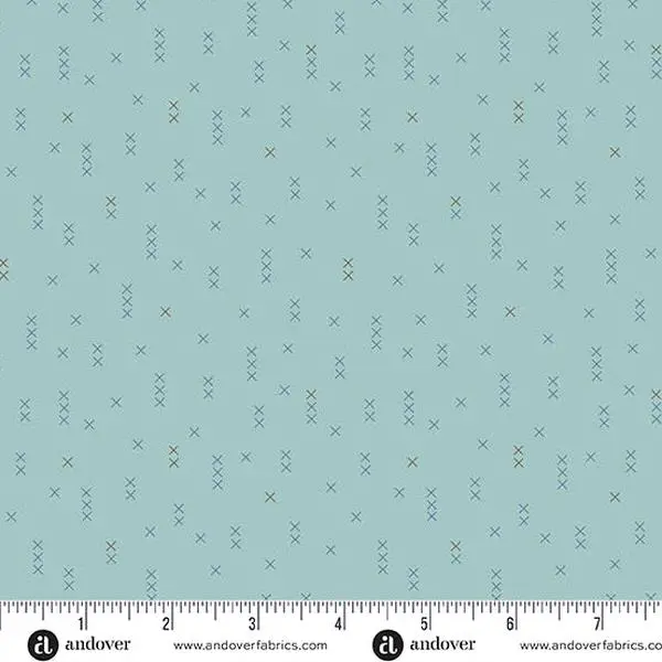 Fabric Andover Laundry Basket Quilts Velvet Cross Stitch Sewing Bird by the Quarter Yard A-1613-B