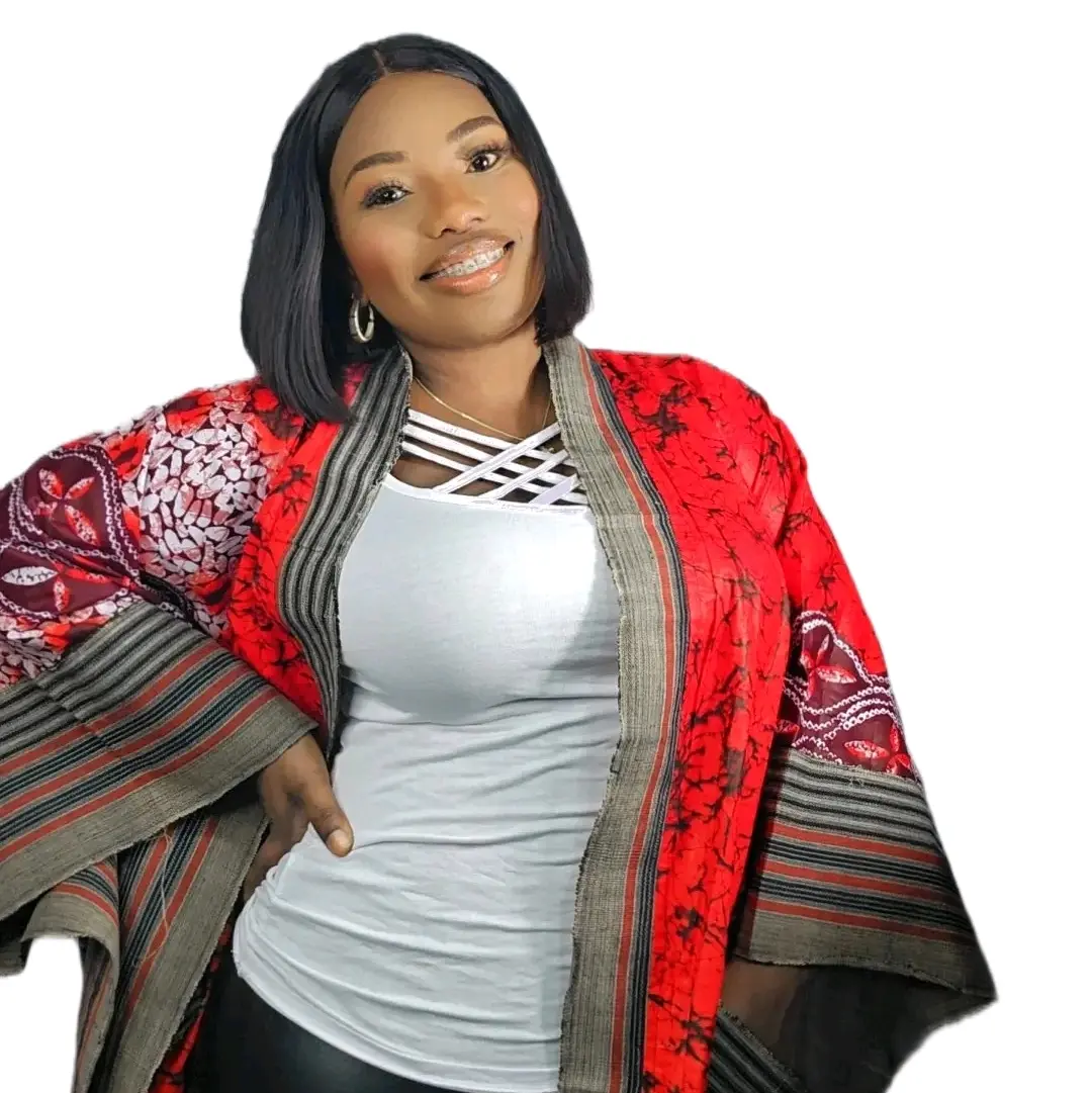 LEKO Women's African Print Kimono - Casual Womenswear
