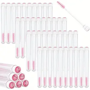 40 Pieces Set Disposable Mascara Brushes Tubes, Eyelash Extension Lash Mascara Wand, Eyelash Brush Tubes Lash Extension Brushes Applicators Makeup Tools