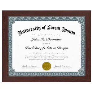 Americanflat Diploma Frame with Mat Shatter-Resistant Glass Classic Molding for Graduation Moments Decor Photo