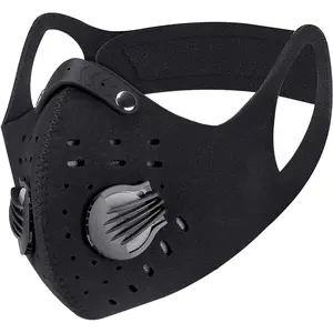 PISIQI Dust Mouth Face Cover Half Face Sports Face Protections Anti Dust Face Mouth Riding Cover with Valve Reusable Breathing Lightweight Face Shield Outdoor Facial for Men and Women