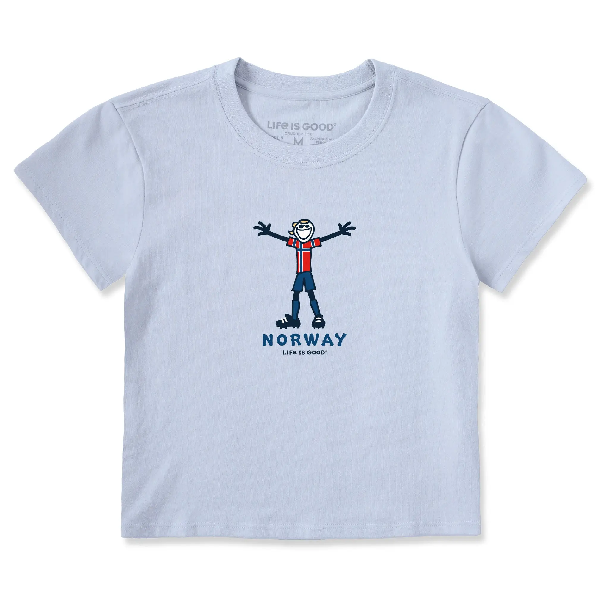 Women's Jake Soccer Norway Crusher-LITE Shrunken Tee