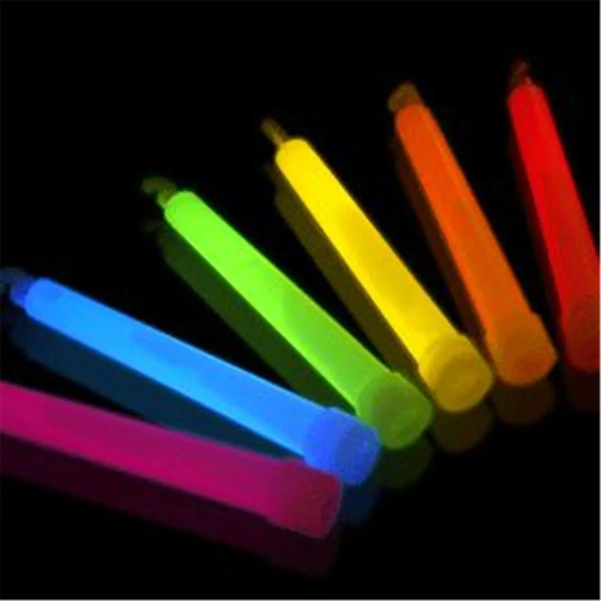 212 MAIN 6-in Multicoloured Glow in the Dark Glow Sticks Bulk - Festive & Party Supplies, Goodie Bag Stuffers, 0.75 in Width String Necklace, Party Favors Assortment, Conjuring Trick