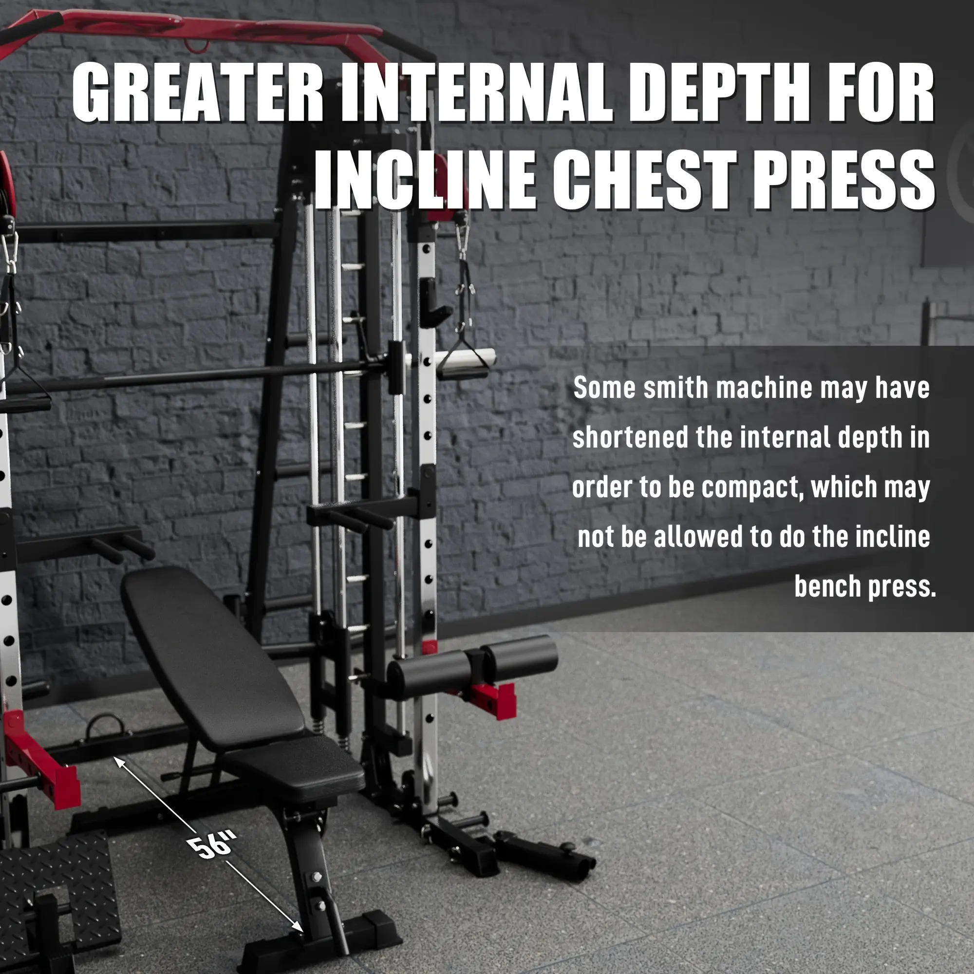 Home Gym with a Smith Machine, Featuring a 2200 Lbs Power Rack Cage, Cable Crossover, Weight Bar, 360° Landmine, Barbell Holders, And Various Attachments for Comprehensive Body Strength Training
