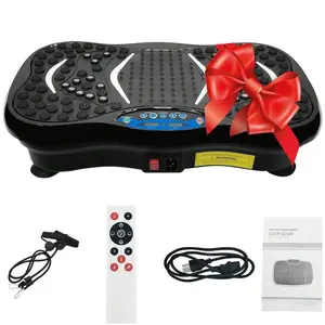 Vibration Platform, 4D Vibration Plate With Dual Resistance Bands, Total Body Shaker Workout Machine, Fat Burner Stand Shake Board, Exercise Machine At Home Bedroom For Fitness, Toning, Sculpting & Recovery