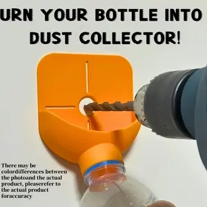 PrimPick The plastic drill hole dust collector turns your bottles into dust collectors. It is easy to install, clean and durable. DIY handcrafted drill bit dust collection accessories for furniture and decoration