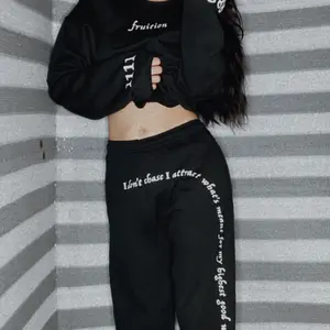 Sweatshirt pants set I don’t chase I attract Cotton Polyester Cotton Polyester