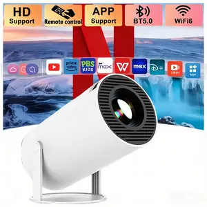 Portable Video Projector Home Theater Mini Outdoor HD Resolution WiFi / Bluetooth Android Smart Proyektor for iSO TV Stick USB Laptop