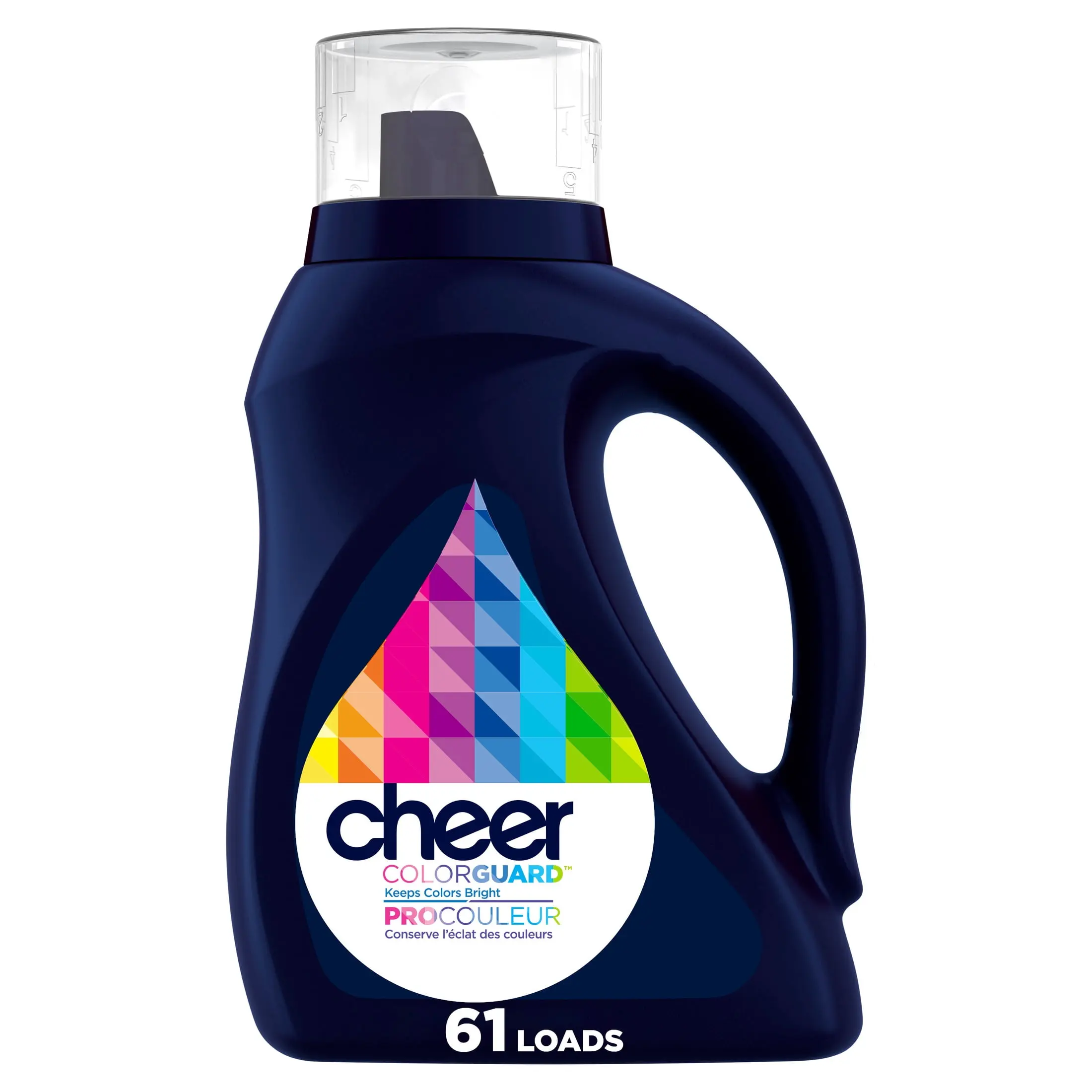 Cheer Liquid Laundry Detergent, Color Brightening Formula 61 Loads, 81 fl oz