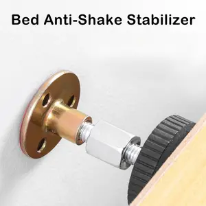 Adjustable Threaded Headboard Stoppers Fixer, Secure Fixing, Stabilizes Furniture, Prevents Movement