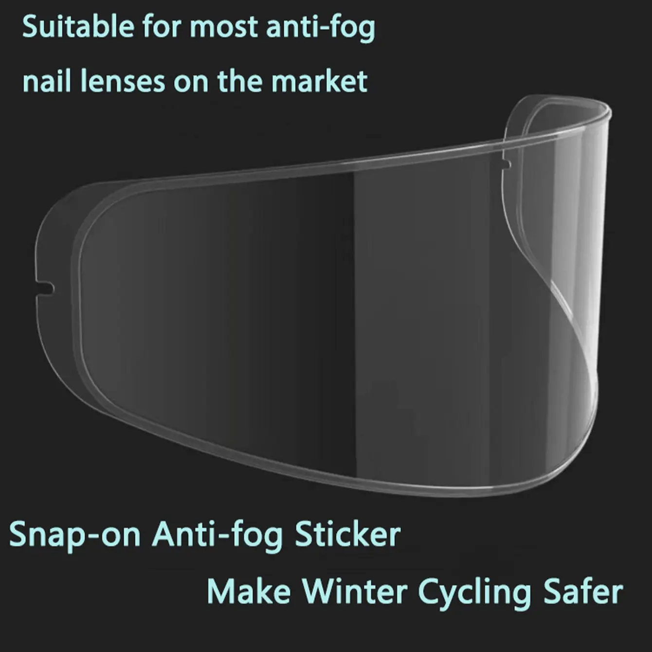 Motorcycle Helmet Anti-Fog Patch, Clip-On Design, Non-Damaging to Lenses, Reusable, Easy to Apply, Ideal for Clear Vision Riding, Motorcycle Accessories