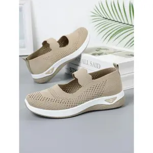 Women'sMeshBreathableComfortableSportsShoes,CasualComfortableSliponWalkingShoes,All-matchCommuterShoesforWork&DailyWear