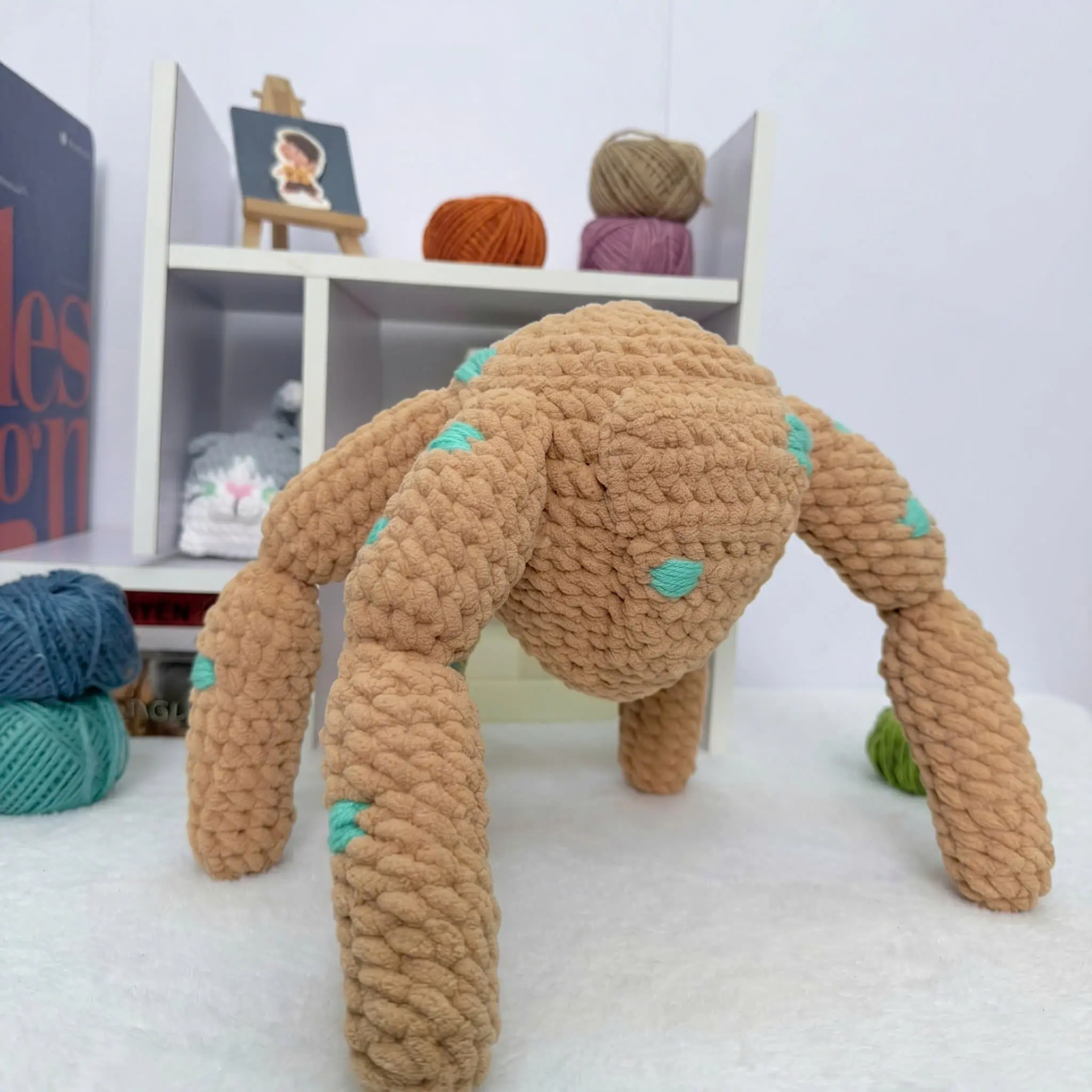 Rocky Amaze Crochet Size 28 23 28 cm, Project Hail Mary Keychain, Amigurumi Rocky Plush, Cute Handmade Gift, Sci-Fi Fan Gift