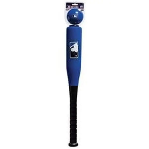 Franklin Kids' Major League Baseball Jumbo Foam Ball & Bat Set, Blue, Lightweight Gear for Outdoor Play, Kids Outdoor Play, Unisex