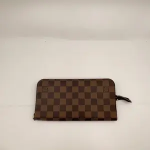 Pre-owned Louis Vuitton h3 hz60998 Brown Damier Long Wallet
