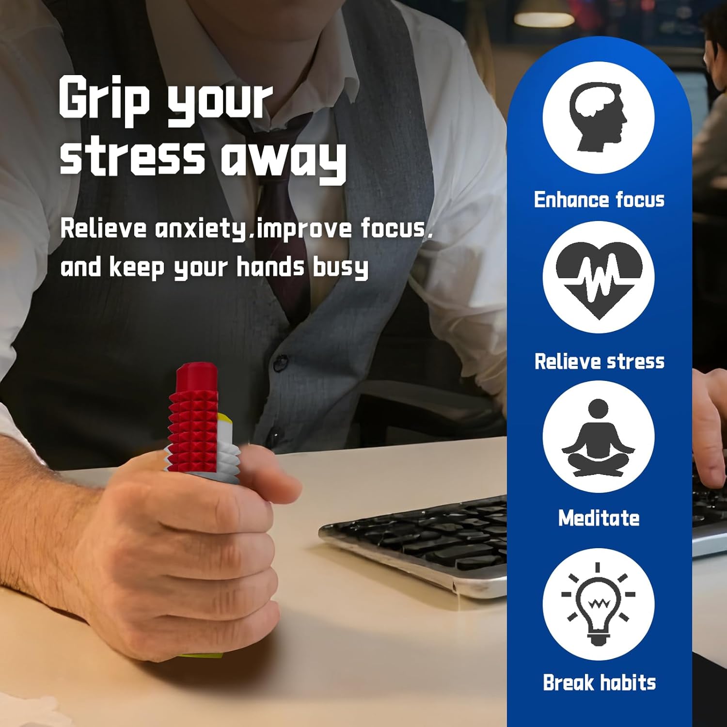 Button Clicks Spinners Portable Stim Tool, Little Ouchies 5-in-1 Design for Stress Relief Spiky Grippie Stim 3D Printed Toys Pain Stim Fidget Button Clicks Spinners Portable Stim Tool, Little Ouchies 5-in-1 Design for Stress Relief Spiky Grippie Stim 3D Printed Toys Pain Stim Fidget