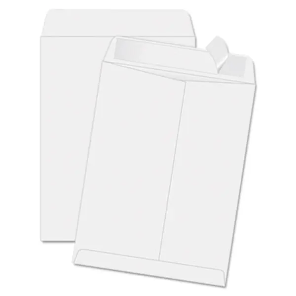 Quality Park 44834 Redi-Strip Heavyweight Kraft Mailing Catalog Envelope, 11.5x14.5 in White, 100 per Box, Secure Seal Dust-Free Closure for Protecting Important Documents