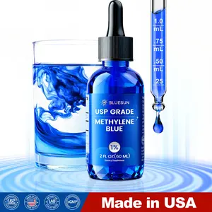Bluesun Methylene Blue 1% USP Grade – 2 fl oz Liquid Drops | Lab Tested | Made in USA