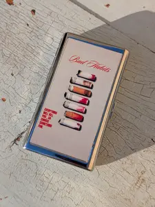 Bad Habits Metal Cigarette Case | Dual-Panel Spring Clip Holder