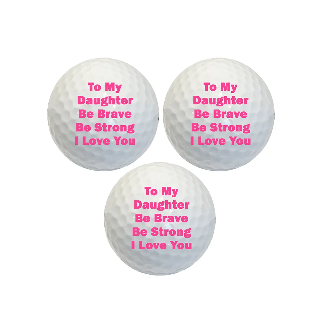 Custom To My Daughter Ever Golf Balls, 3 Pack Golf Gift