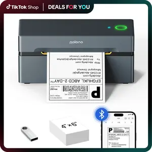PL80E Shipping Label Printer, Bluetooth Wireless Thermal Label Printer, Compatible with iOS, Android, Windows, Mac, AI Printer, Widely Used for Etsy, Ebay, Shopify, USPS, TikTokShopBlackFriday
