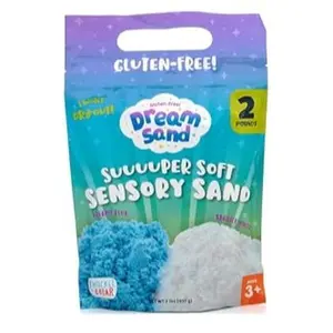 Chuckle & Roar Sensory Dream Sand Bulk 2lb Container – Gluten-Free, Never-Drying Super Soft Sensory Sand, Mess-Free Creative Play for Kids Ages 3+