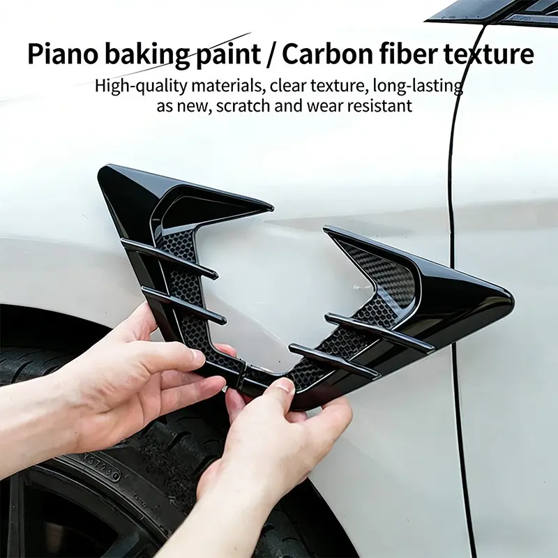 Car Fender Side Wing Decoration, Body Side Modification Decal, Sporty Look Upgrade, Strong Adhesive, Easy Installation, Non-Damaging, Universal Fit for Sedan Suv