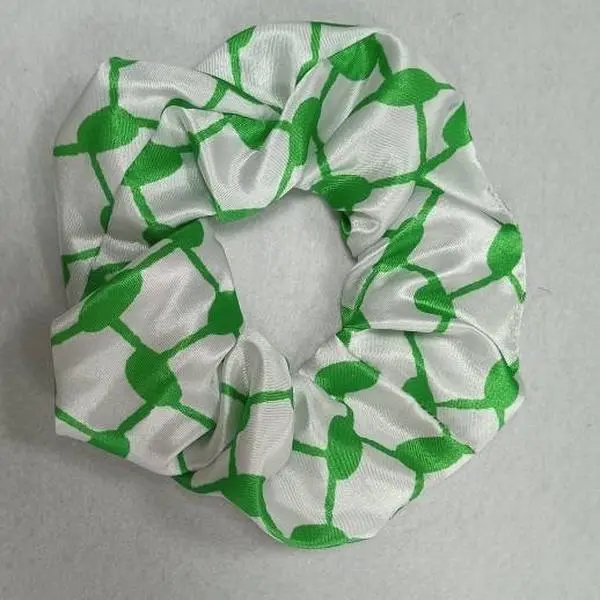 Green keffieyeh scrunchie Green keffieyeh scrunchie