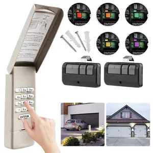 Wireless Keyless Garage Door Opener Keypad for 877MAX/878MAX & 377LM/977LM/877LM/66LM Easy Install Battery-Powered Durable Plastic Remote Access Ergonomic Buttons