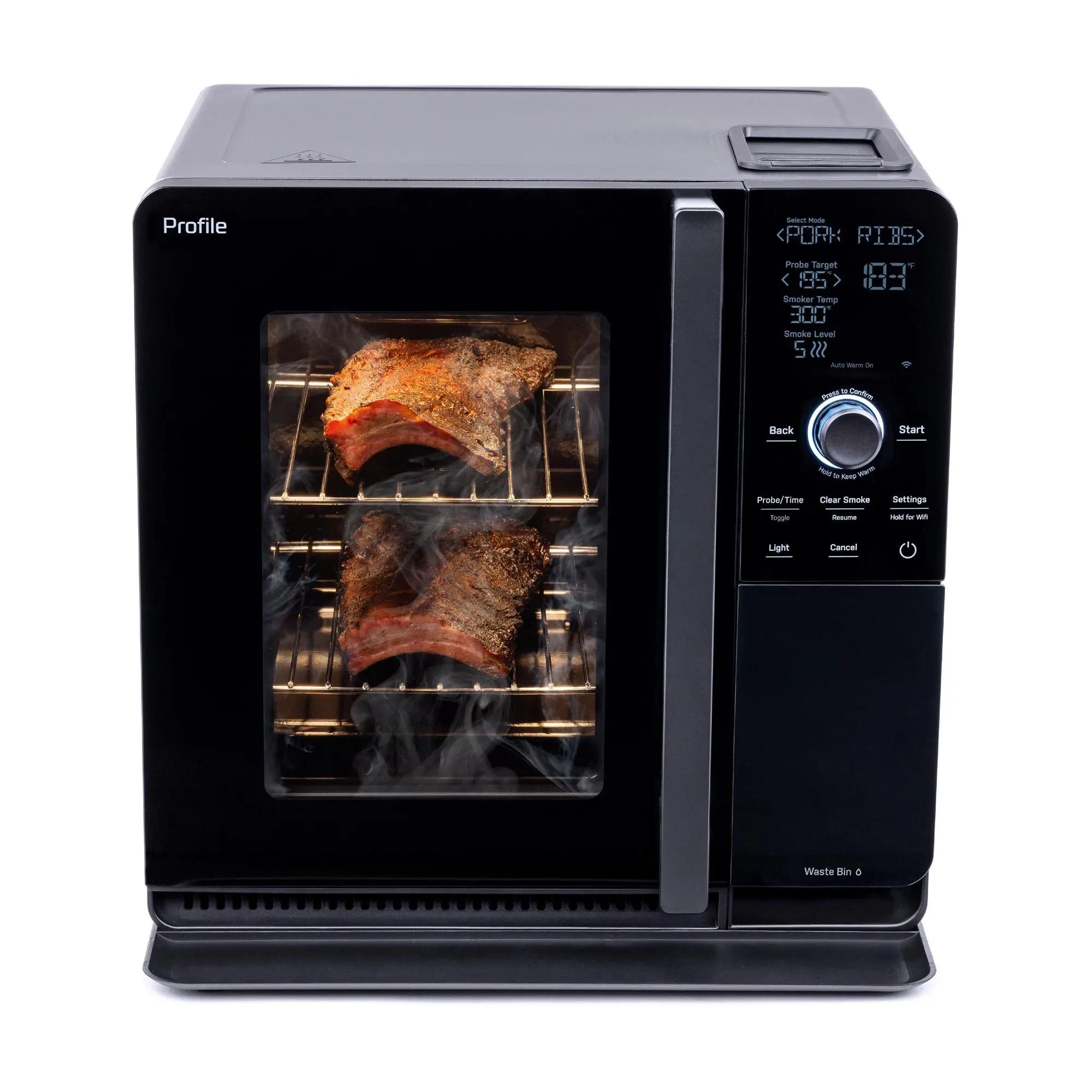 GE Profile Smart Indoor Smoker with Active Smoke Filtration GE Profile Smart Indoor Smoker with Active Smoke Filtration