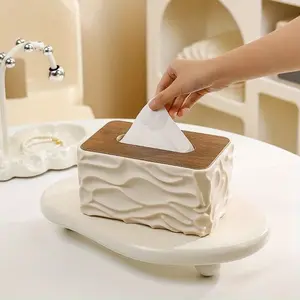 Modern Large Plastic Tissue Box, Space-Saving for Home
