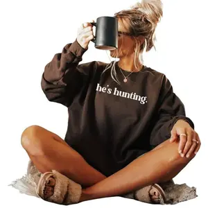 Customize his hunting sweatshirt, Hunter Wife Hunting Season, Abandoned Wife Club, Hunter Girlfriend, Hunting Wife Fun Gift Cotton Personalization (Gift)