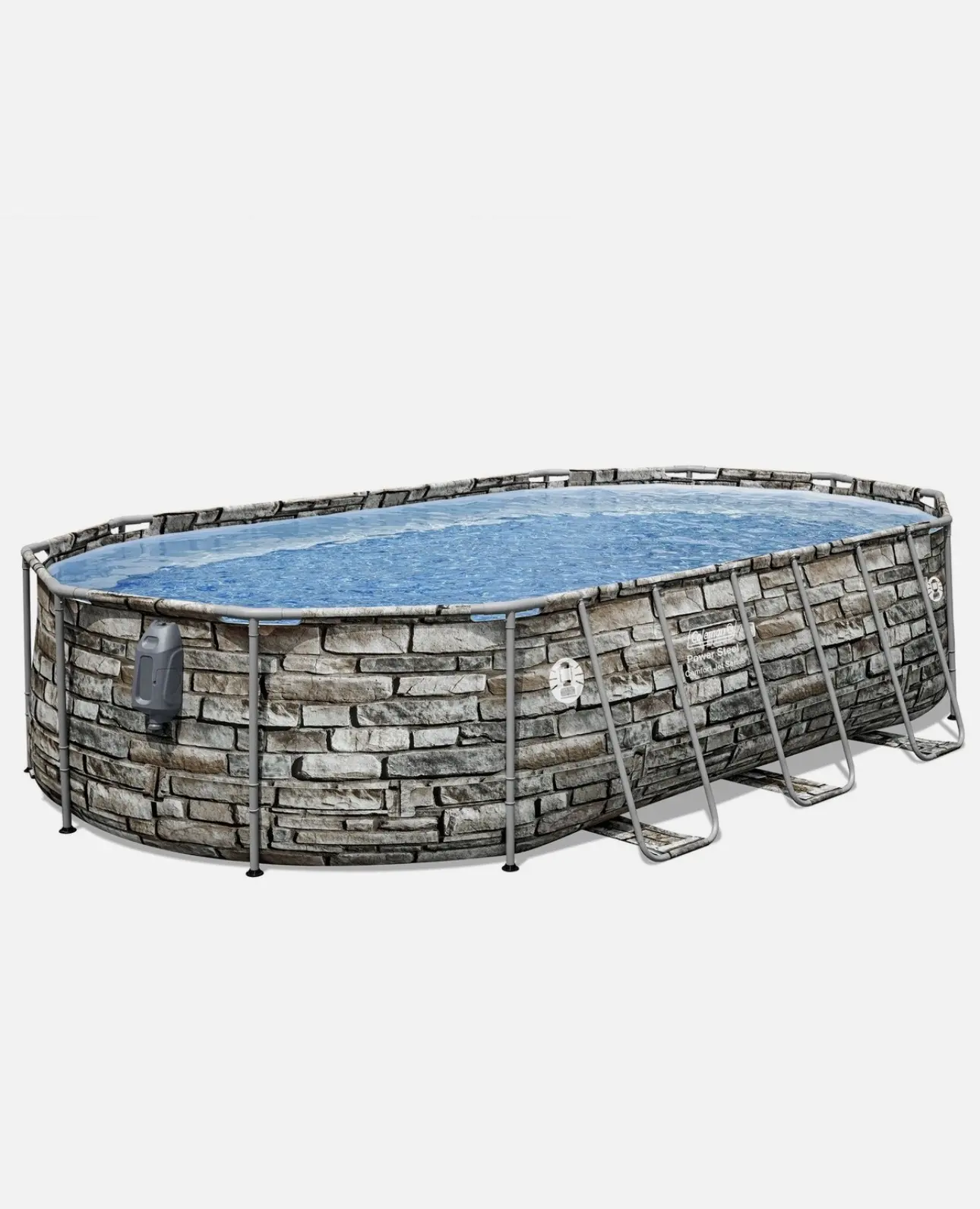 New Power Steel Comfort Jet 16'x10'x42" or 20'x12'x48" above Ground Pool Set