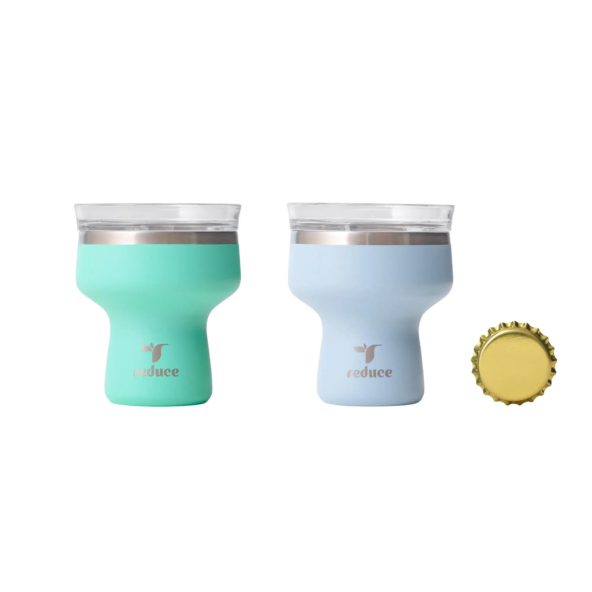 Reduce Salteeny 1.5oz Mini Bar Tool Margarita Salt Shot Tool with Bottle Opener & Removable Sip Lid