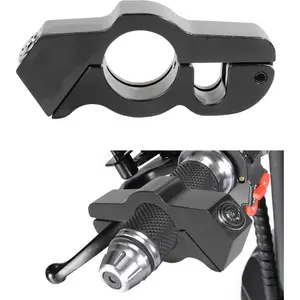 Motorcycle Lock, Heavy Duty Anti-Theft Bike Handlebar Lock,Car Accessories Handlebar Throttle Grip Brake Lever Security Motorcycle Locks,Ultimate Security for Motorcycle (Black)
