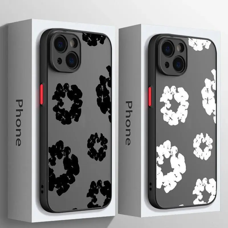 Luxury D-Denims T-Tears Phone Case For iPhone 16 15 14 13 12 11 Mini Pro Max X XR XSMax 7 8 6 6s Plus Matte Clear Back Cover