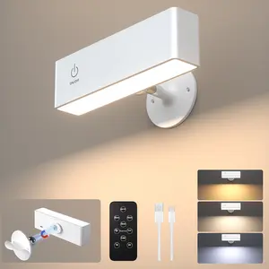 1/2-Pcs Set Wireless Plastic Wall Lamp Kitchen Lighting Battery-Powered LED Artwork Picture Light Wall Art Light, Night Light Dimmable Night Light Lighting Fixture Magnetic Wireless Spotlight With Remote Control For Wall Art And Night Lighting