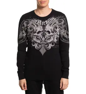 Affliction Men's Thermal Long Sleeve Shirt Legion Reborn