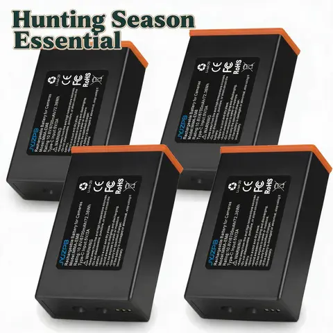 Power Mag 6700mAh Rechargeable Lithium Battery Pack for Moultrie EDGE, EDGE 2, EDGE 3, EDGE PRO, EDGE 2 PRO, EDGE 3 PRO Cellular Trail Camera – USB-C & Solar Charging Port