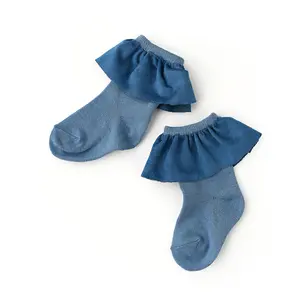 Slate RUFFLE SOCKS