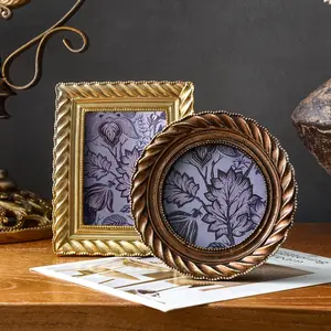 Vintage Spiral Frame, Picture Frame, European Style Photo Display, Versatile Horizontal & Vertical Use, Home Decor Accessory